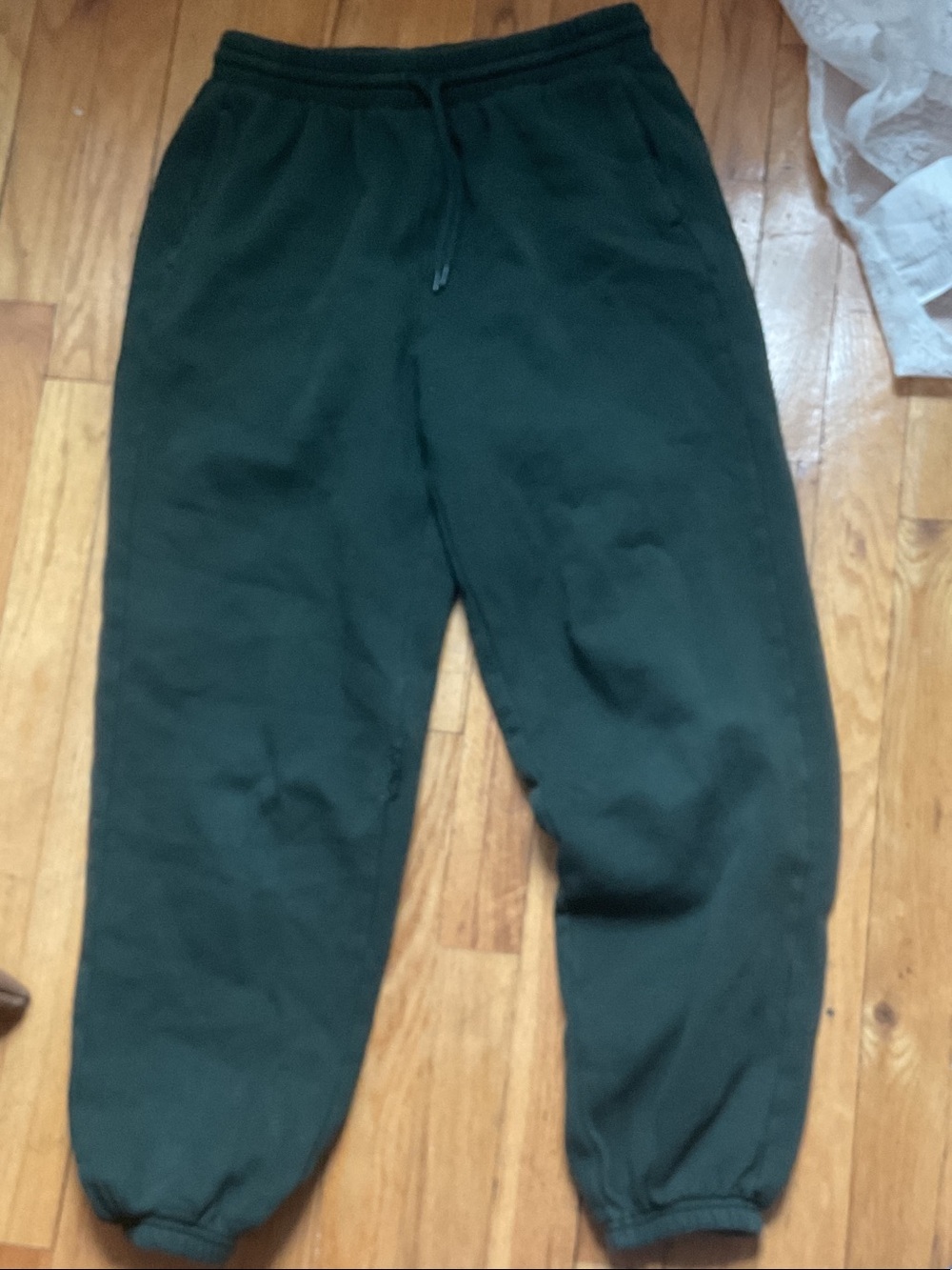 Old Navy boys Forest Green Fleece Joggers with Drawstring